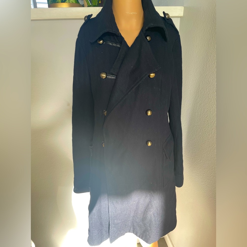 Forever 21, Large Jacket, navy blue, peacoat
